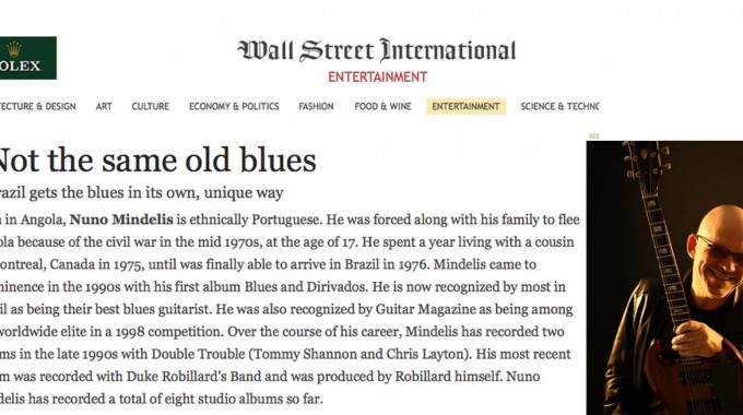 Nuno Mindelis é notícia no Wall Street Journal